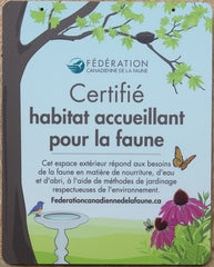 Certifié habitat accueillant pour la faune - en couleur