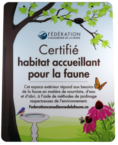 Certifié habitat accueillant pour la faune - en couleur