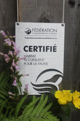 Certifié habitat accueillant pour la faune – aluminium brossé