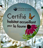 Décalcomanie de fenêtre de certification de jardin