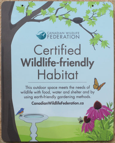 Certified Wildlife Friendly Garden Sign - Colour